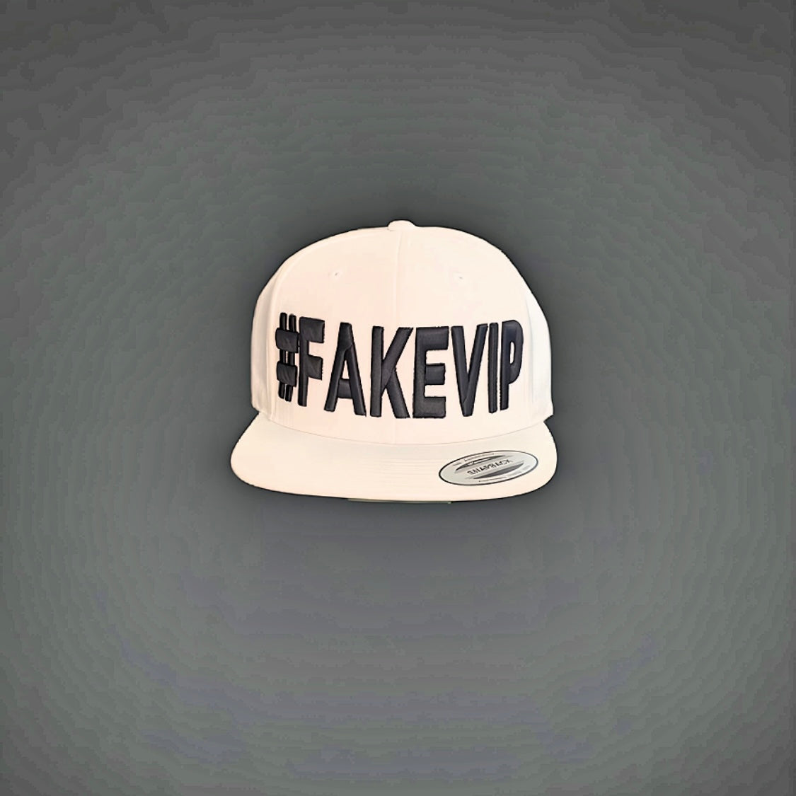 #FAKEVIP- White hat with Black Lettering