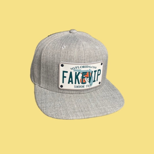 Heather Gray License Plate Hat